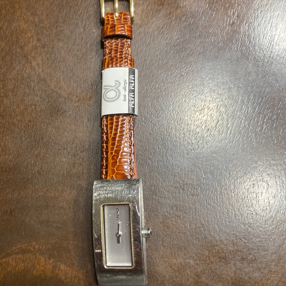 Dnky Stainless Steel Rectangular Watch - image 1
